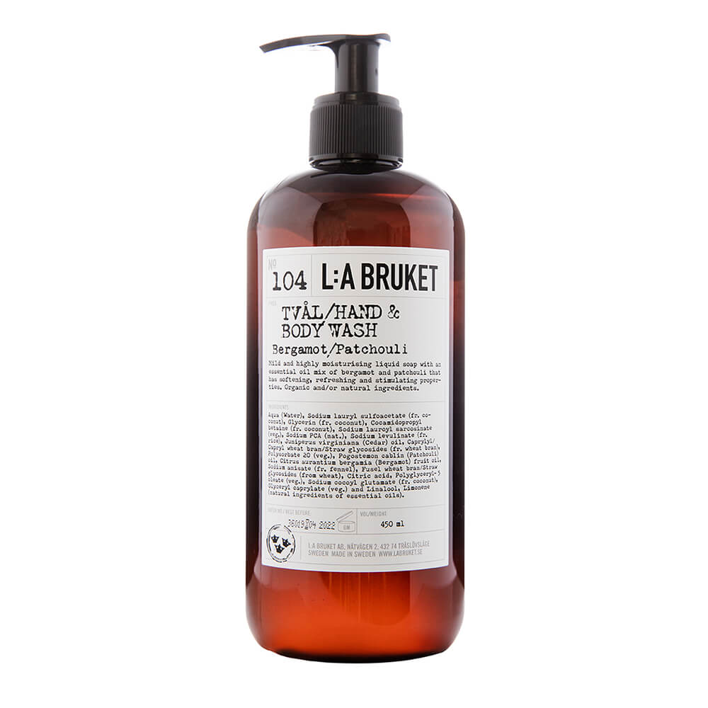 L:A Bruket Hand- & Körperpflege 104 Hand & Body Wash Bergamot/Patchouli 450 ml