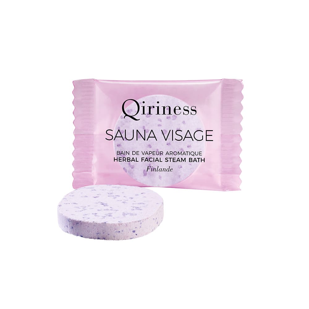 QIRINESS Reinigung Sauna Visage - Brausetablette für ein Gesichtsdampfbad 