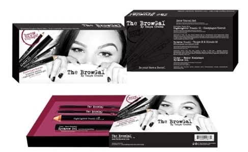 The BrowGal Augen Dark Hair Travel Set