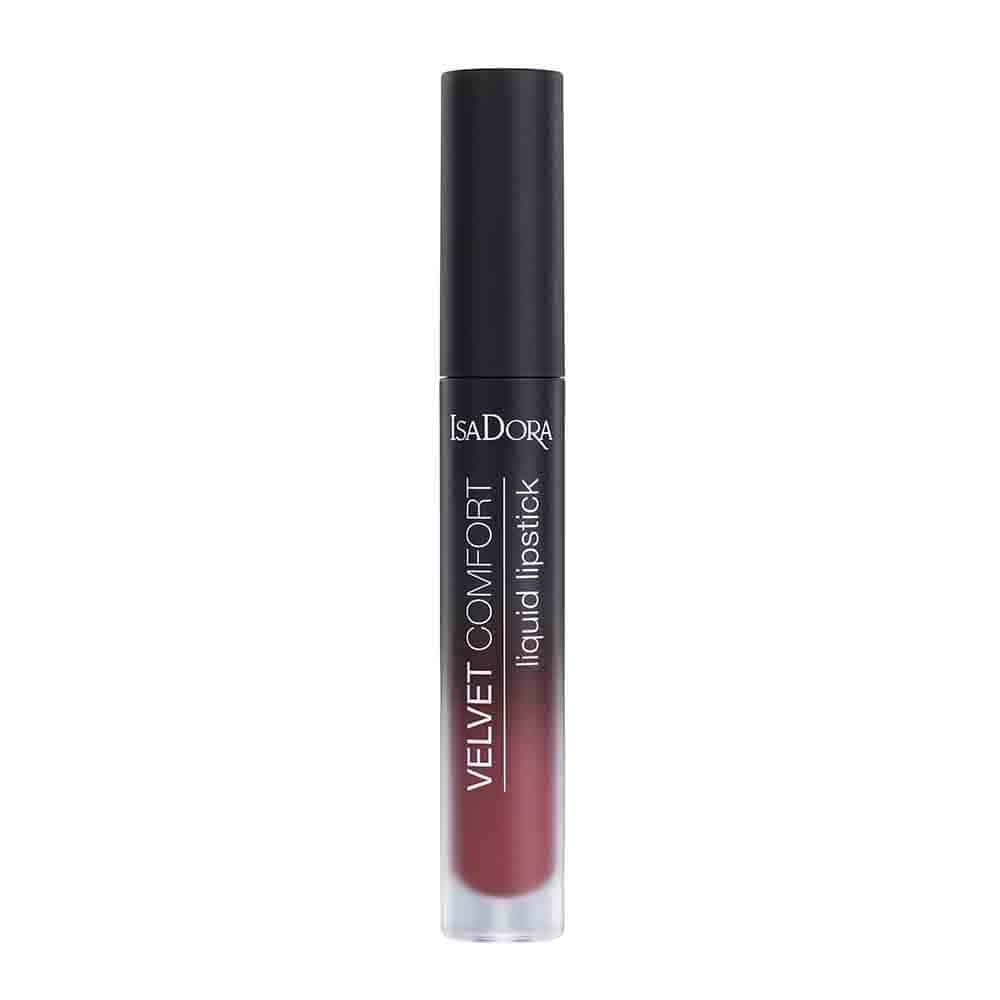 IsaDora Lippen Velvet Comfort Liquid Lipstick 4 ml Red Plum
