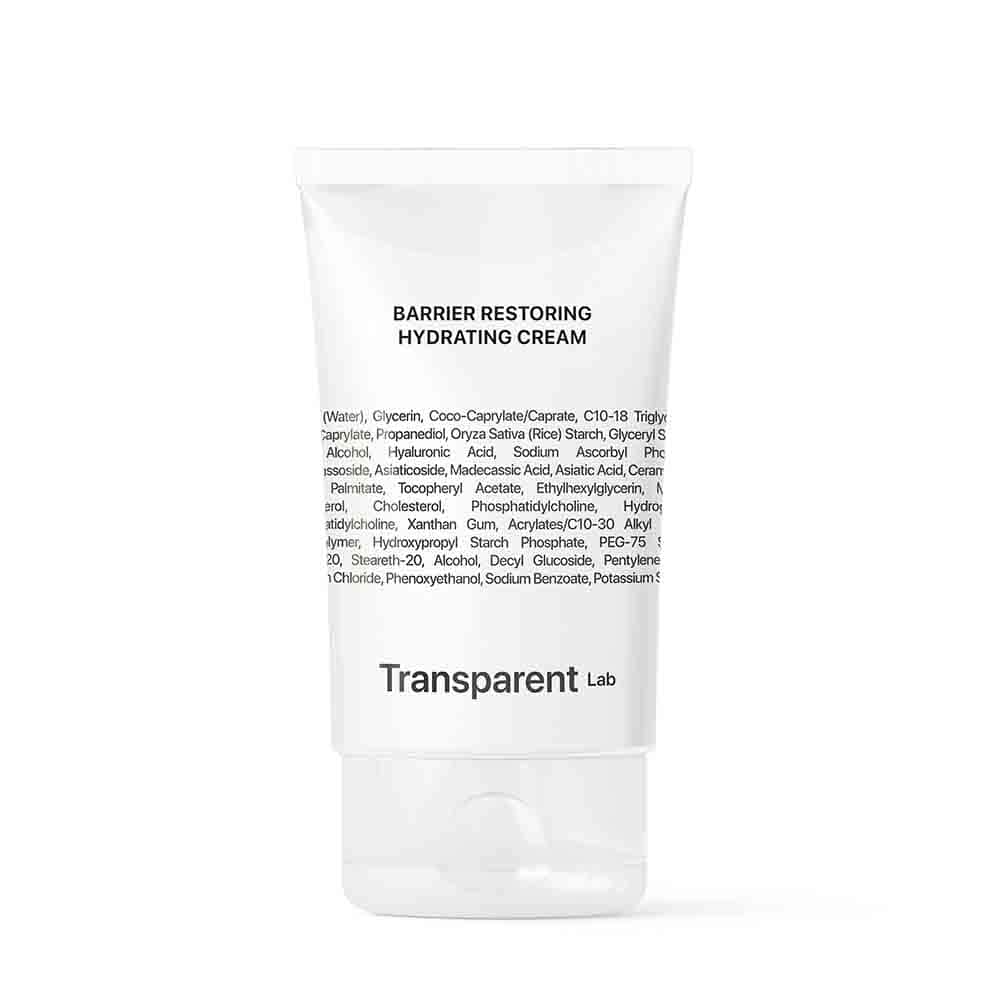 Transparent Lab Gesichtspflege Barrier Restoring Hydrating Cream - Ultra feuchtigkeitsspendende Gesichtscreme 