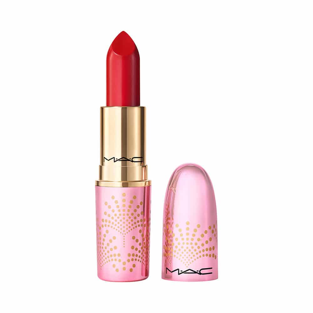 Mac Bubbles & Bows Lustreglass Sheer-Shine Lipstick 3 g Put A Bow On It