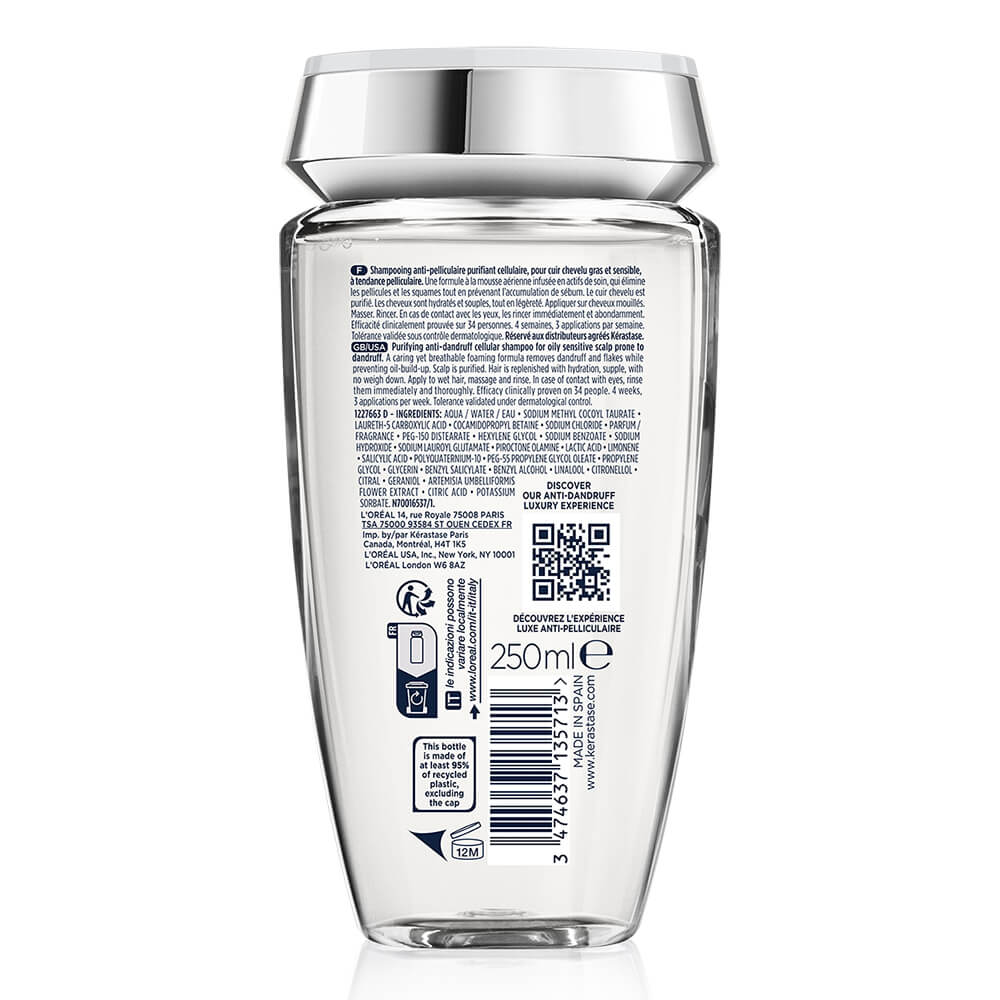 Shampoing Kerastase Bain Pureté Anti-pelliculaire - 250 Ml Ou 1 Litre - Neuf L'Oréal