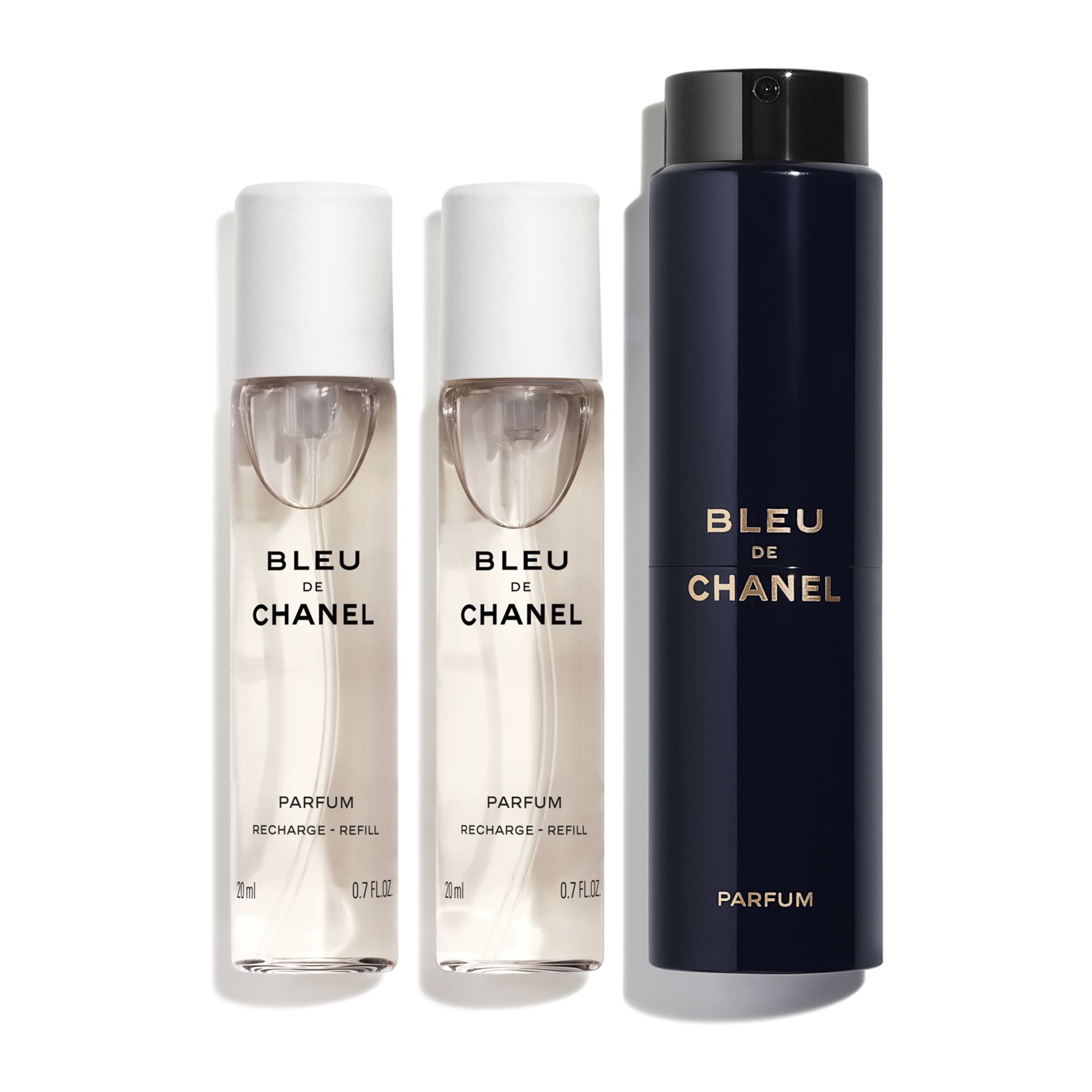 CHANEL BLEU DE CHANEL TWIST AND SPRAY REFILLABLE FLAKON – PARFUM 3 ml