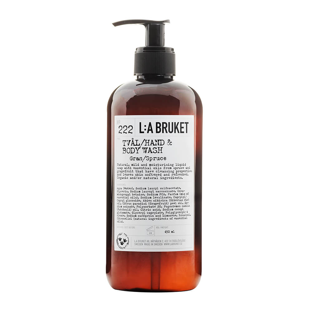 L:A Bruket Hand- & Körperpflege 222 Hand & Body Wash Spruce 450 ml