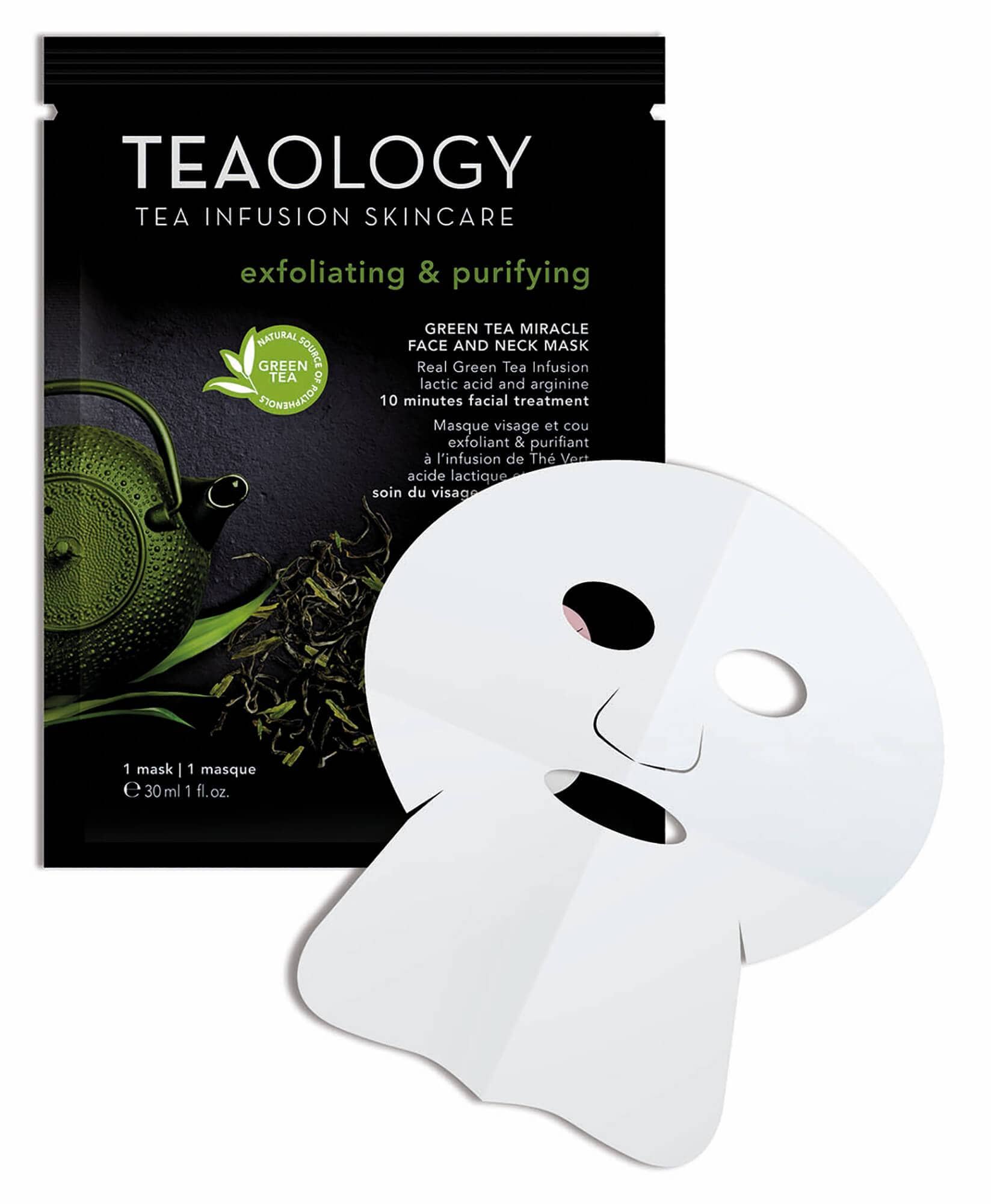 Teaology Masken Green Tea Miracle Face and Neck Mask 