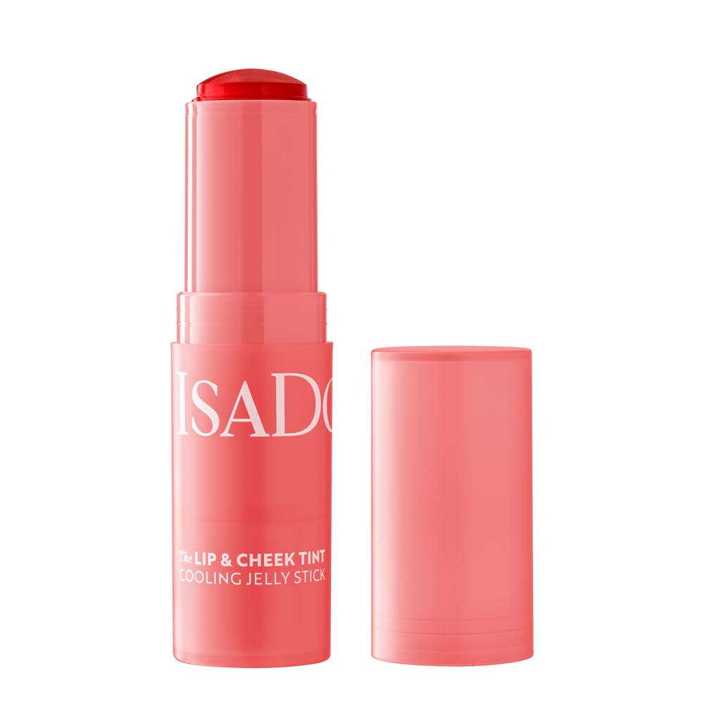 IsaDora Lips & Cheek Tint Cooling Jelly Stick Coral Rouge12 g