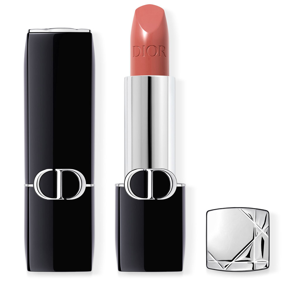 DIOR Rouge Dior Satin Lippenstift mit Couture-Farbe - Samt- und Satin-Finish - feuchtigkeitsspendende florale Lippenpflege Nude Look3,50 g