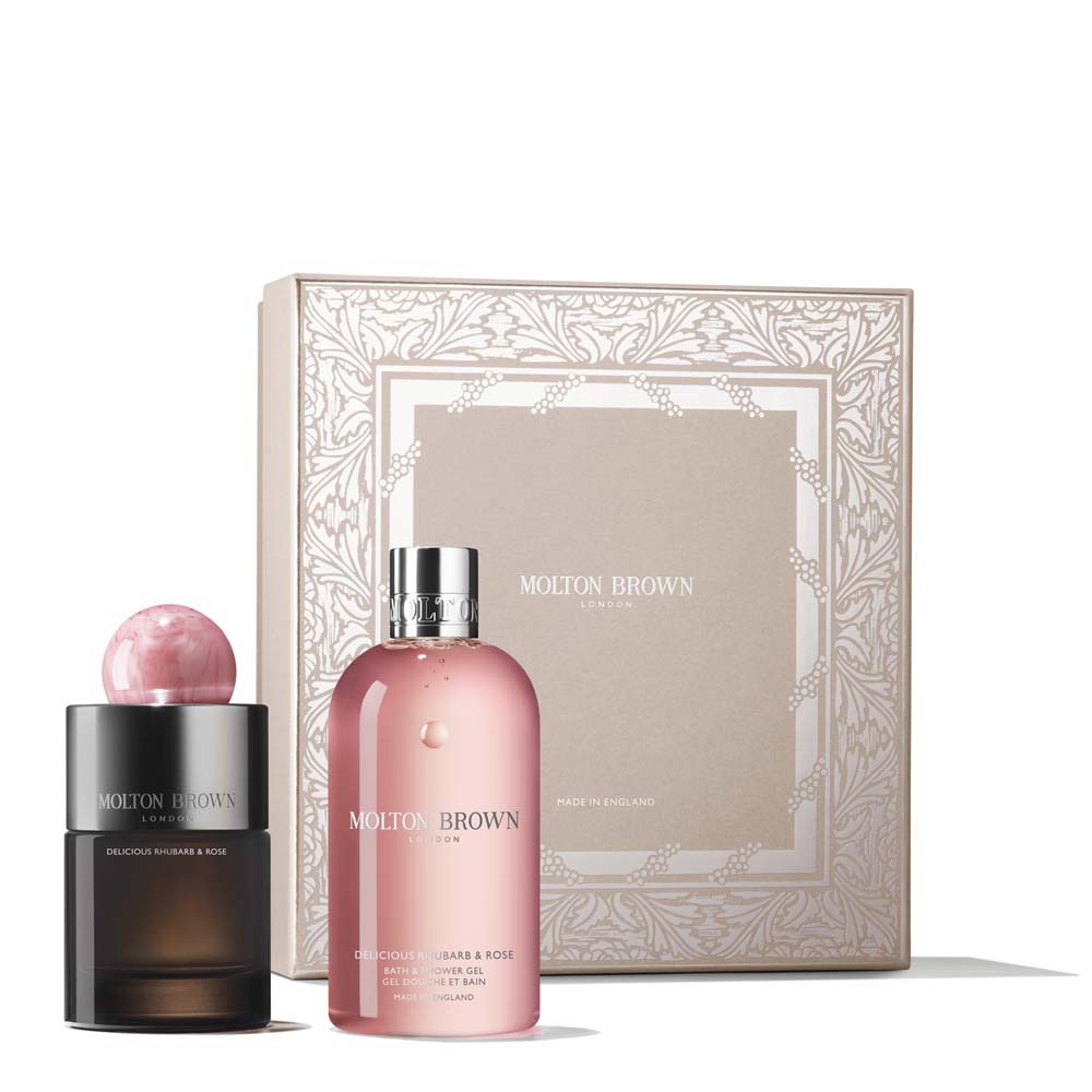 Molton Brown Delicious Rhubarb & Rose Parfüm Geschenkset