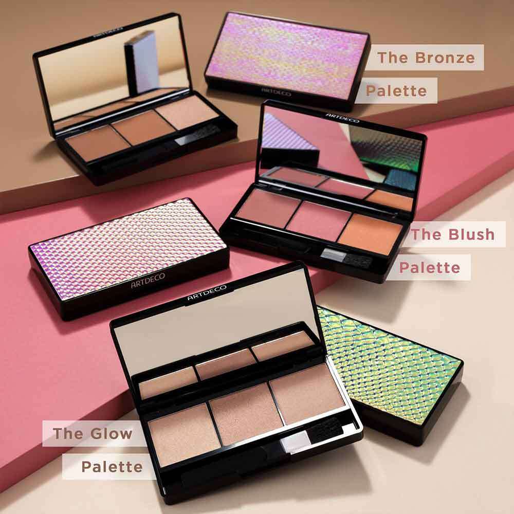 Make-up Palette Edelstahl – 2 Stück Mit Spatel, Perfekt Zum Mischen Von Kosmetik