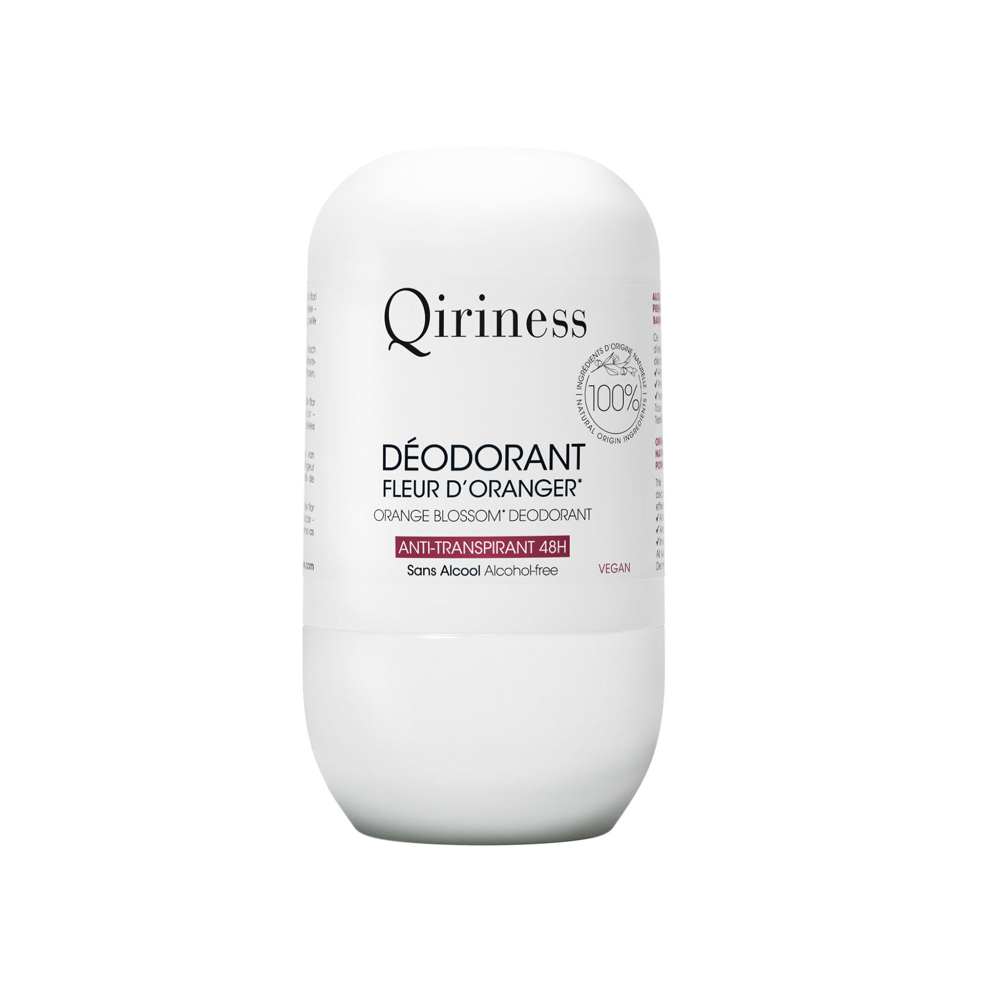 QIRINESS Care Déodorant 48h Fleur d'Oranger 50 ml