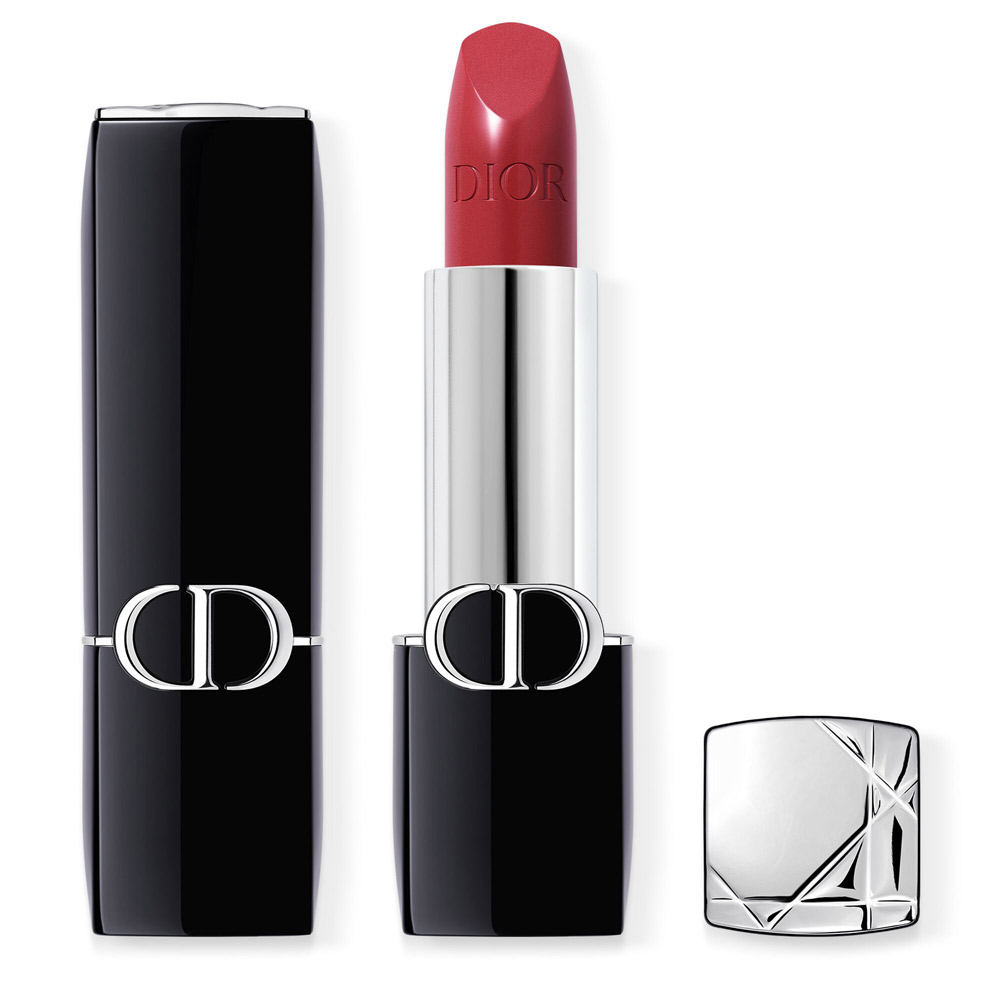 DIOR Rouge Dior Satin Lippenstift mit Couture-Farbe - Samt- und Satin-Finish - feuchtigkeitsspendende florale Lippenpflege Chérie3,50 g