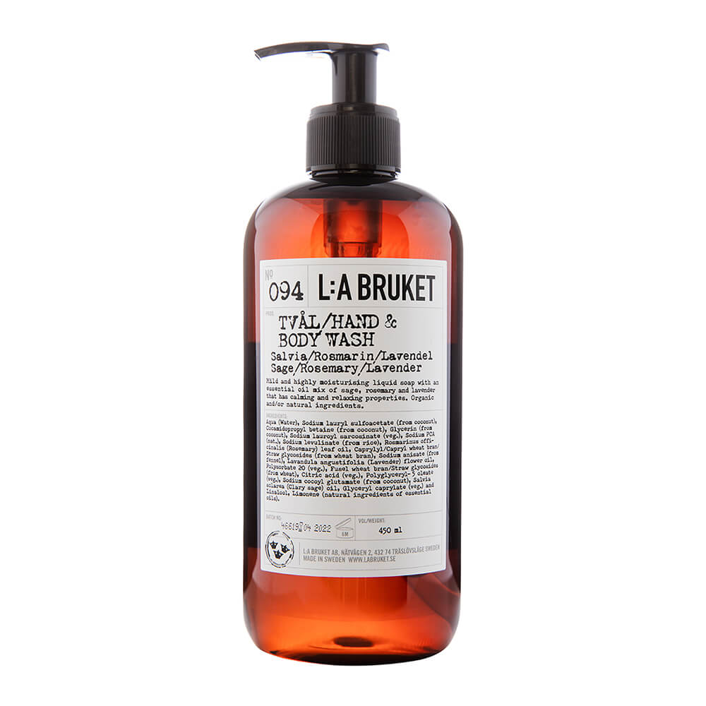 L:A Bruket Hand- & Körperpflege 094 Hand & Body Wash Sage / Rosemary / Lavender 450 ml