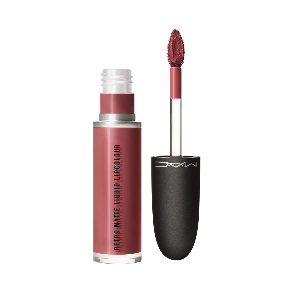 Mac Lippen Retro Matte Liquid Lipcolour Metallic Topped with Brandy5 ml