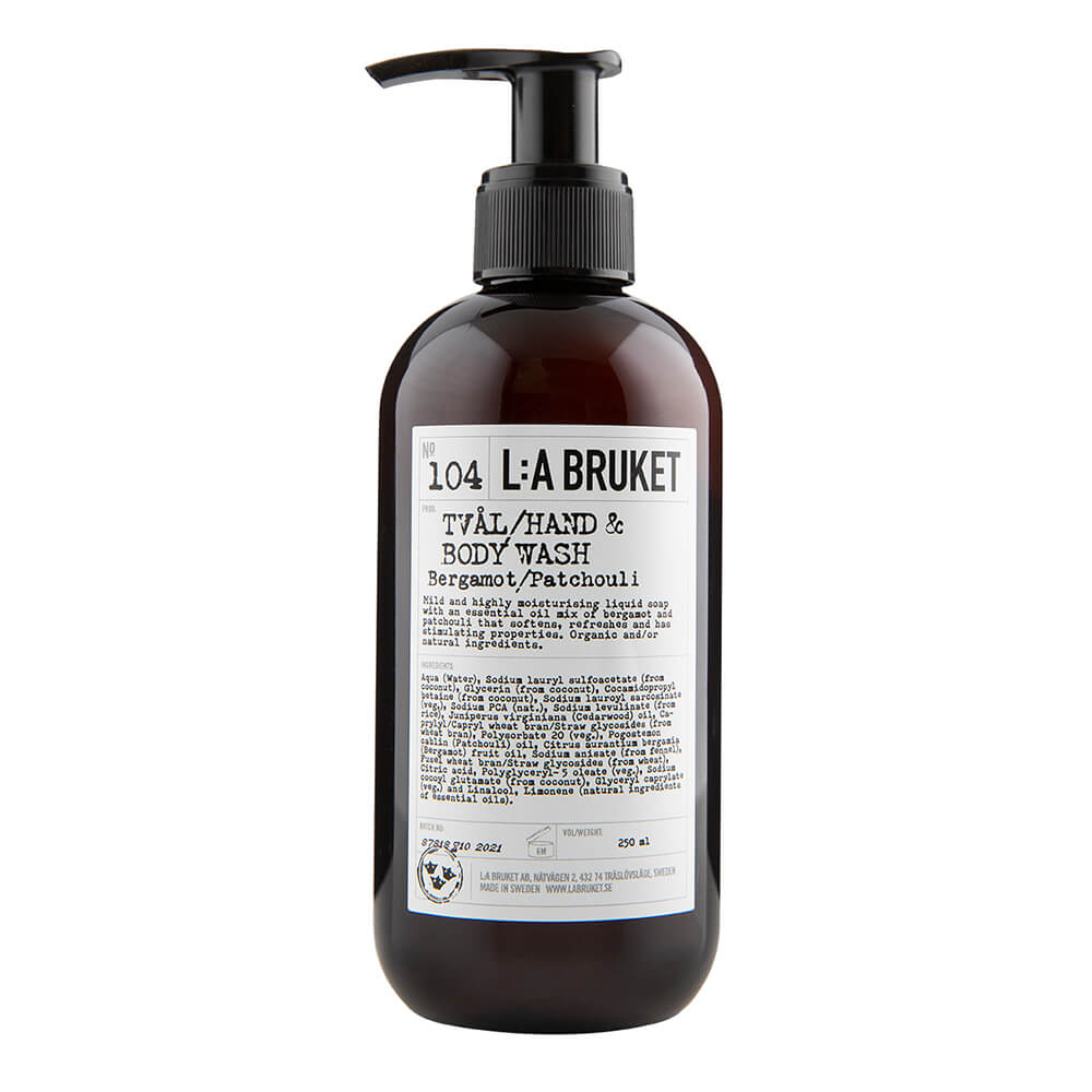 L:A Bruket Hand- & Körperpflege 104 Hand & Body Wash Bergamot/Patchouli 250 ml