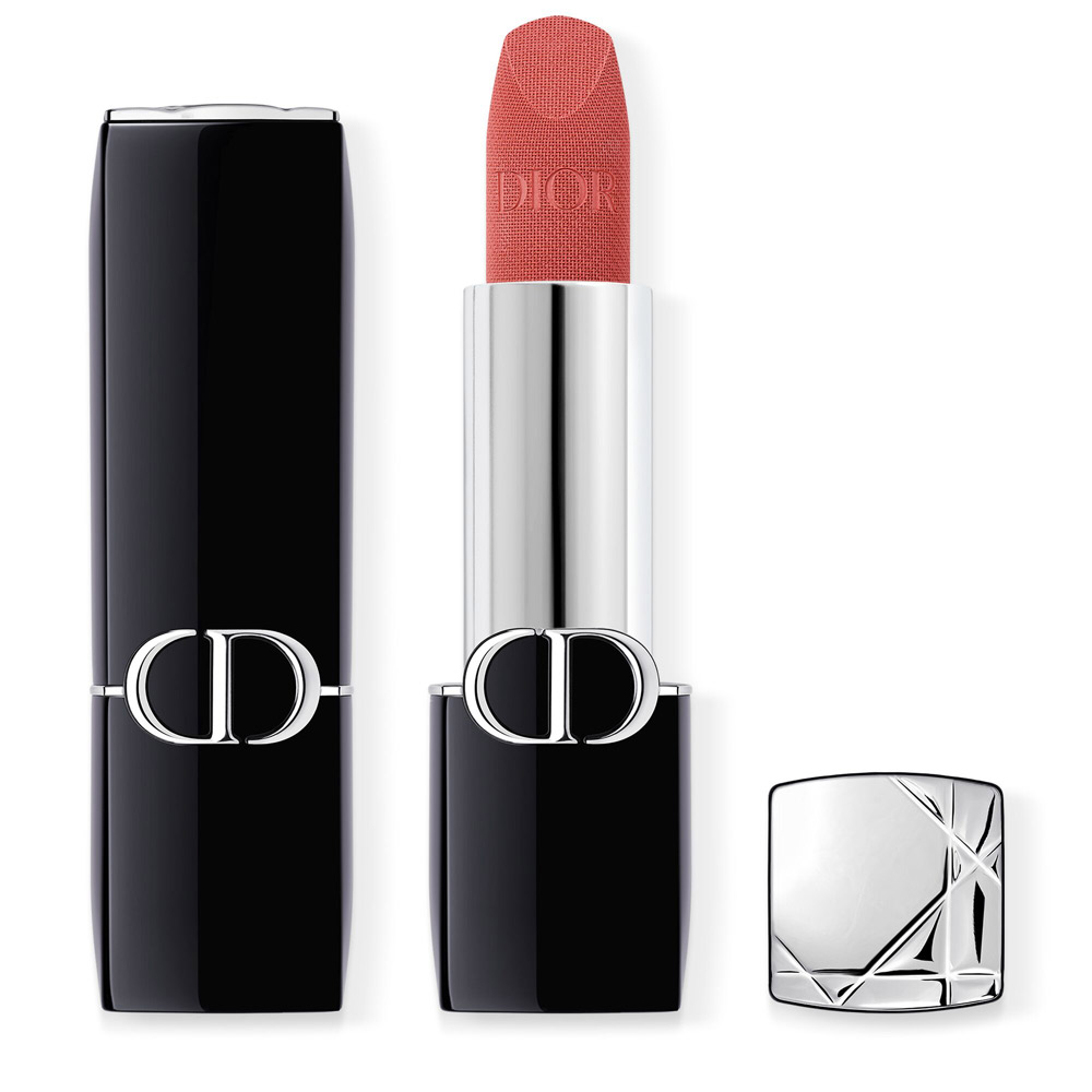DIOR Rouge Dior Velvet Lippenstift mit Couture-Farbe - Samt- und Satin-Finish - feuchtigkeitsspendende florale Lippenpflege Classic Rosewood3,50 g